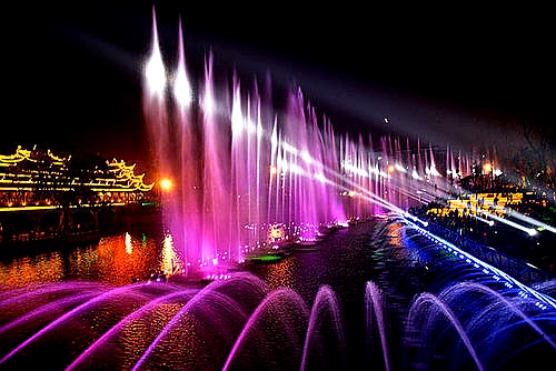 激光数码喷泉